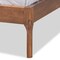 Baxton Studio Aveneil Grey Upholstered Walnut Finished King Size Platform Bed 149-8773 - alternate 10